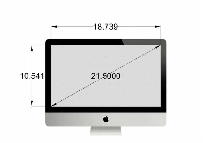 Габариты IMAC 27 дюймов. Ширина IMAC 24. IMAC размер экрана 21 дюймов. Габариты монитора 17 дюймов.