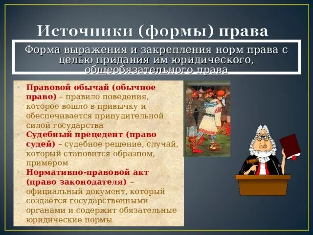 В каких формах выражается право. В каких формах выражается право