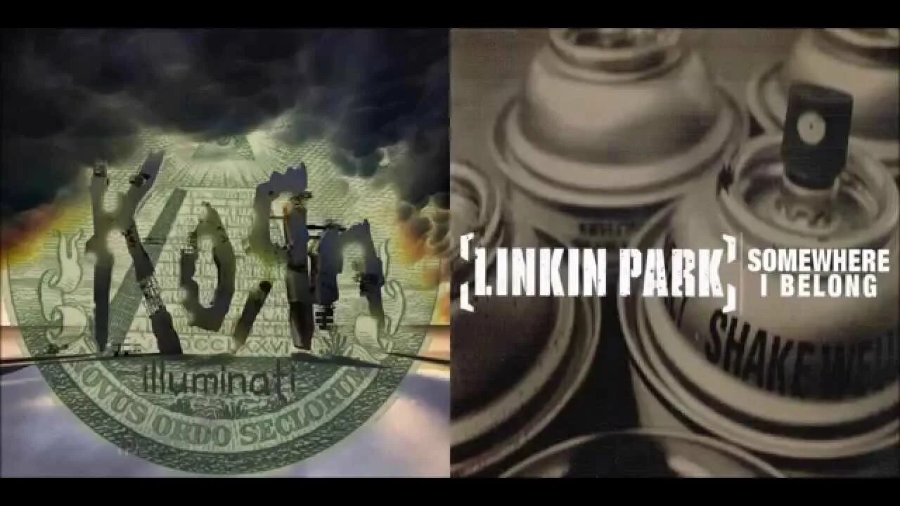 Linkin park somewhere i belong. Линкин парк иллюминаты. Linkin Park иллюминаты. Korn Linkin Park.