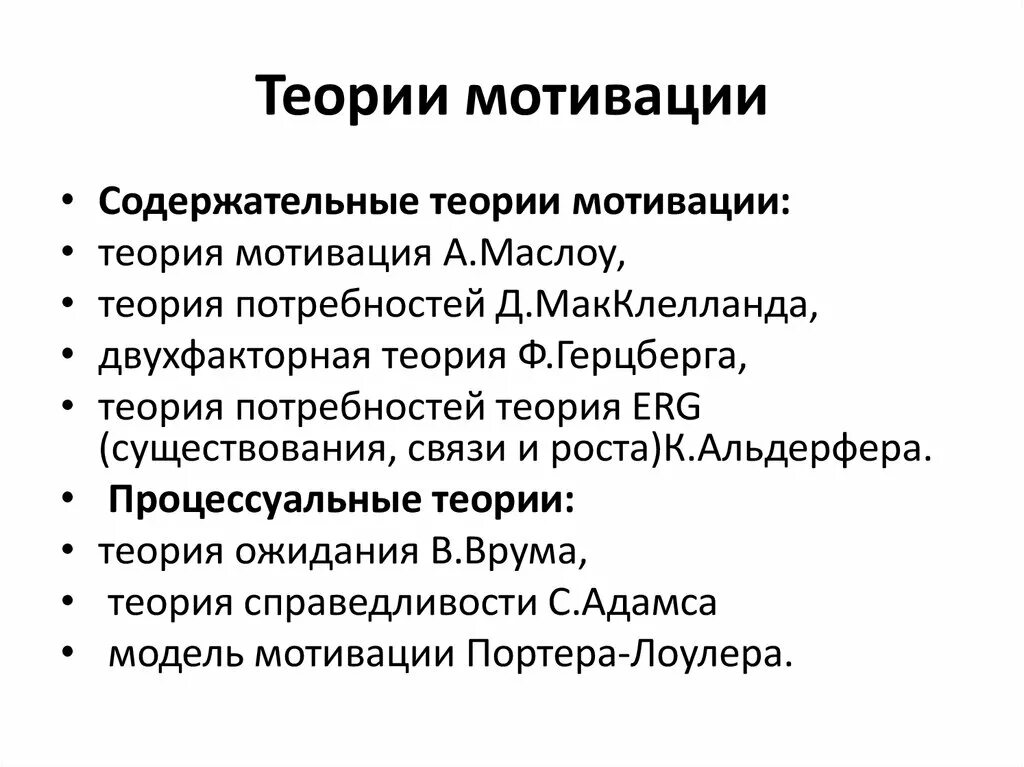 Теория мотивации поведения