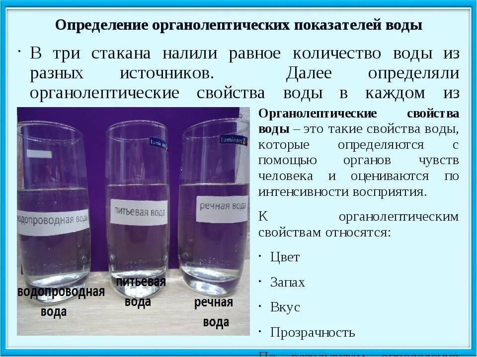 Анализ домашней воды. Оценка органолептических свойств воды. Исследование мутности воды. Таблица мутности воды. Нормы органолептических свойств воды.