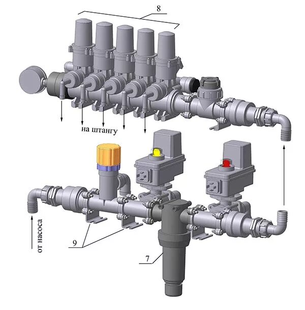 регулирование потока жидкости