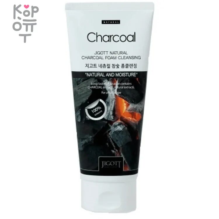 [Jigott] пенка для умывания уголь Jigott natural Charcoal Foam Cleansing, 180 мл. Пенка для умывания с древесным углем Jigott natural Charcoal Foam Cleansing. Jigott пенка очищающая с углём - natural Сharcoal АOAM Сleansing, 180мл. Гель-пилинг с древесным углем Jigott Charcoal 180 мл. Cleansing charcoal