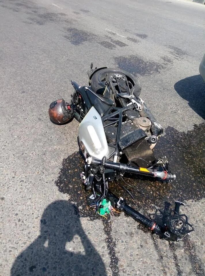 Мотоцикл диабло р1 после аварии. Разбитый мотоцикл диабло р1.