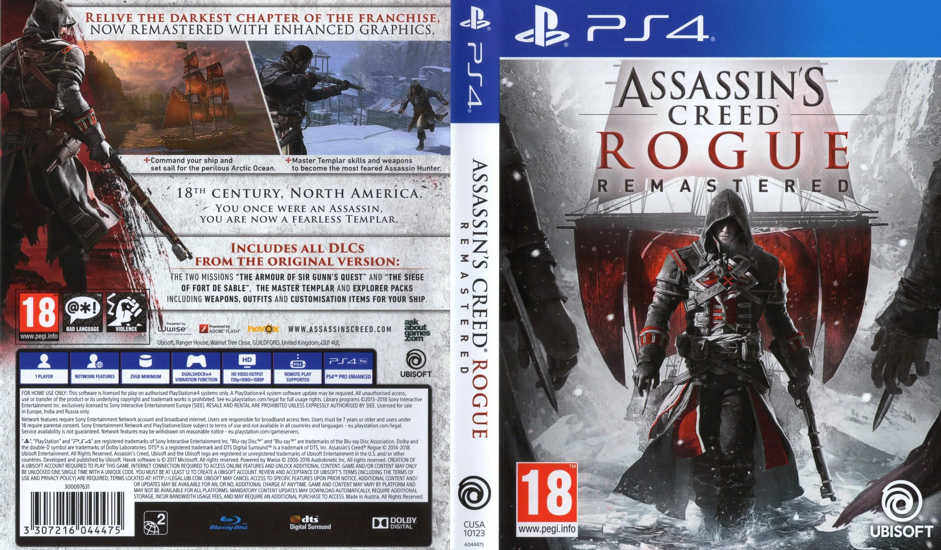 Assassin's Creed Rogue ps4 диск. Ассасин игры пс4