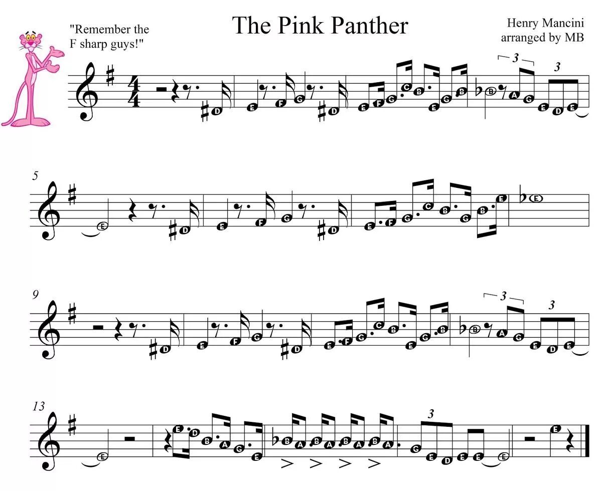 Мелодии саксофона флейты. Pink panther ноты для фортепиано. розовая пантера ноты для саксофона альта. розовая пантера ноты для саксофона. розовая пантера ноты для флейты.