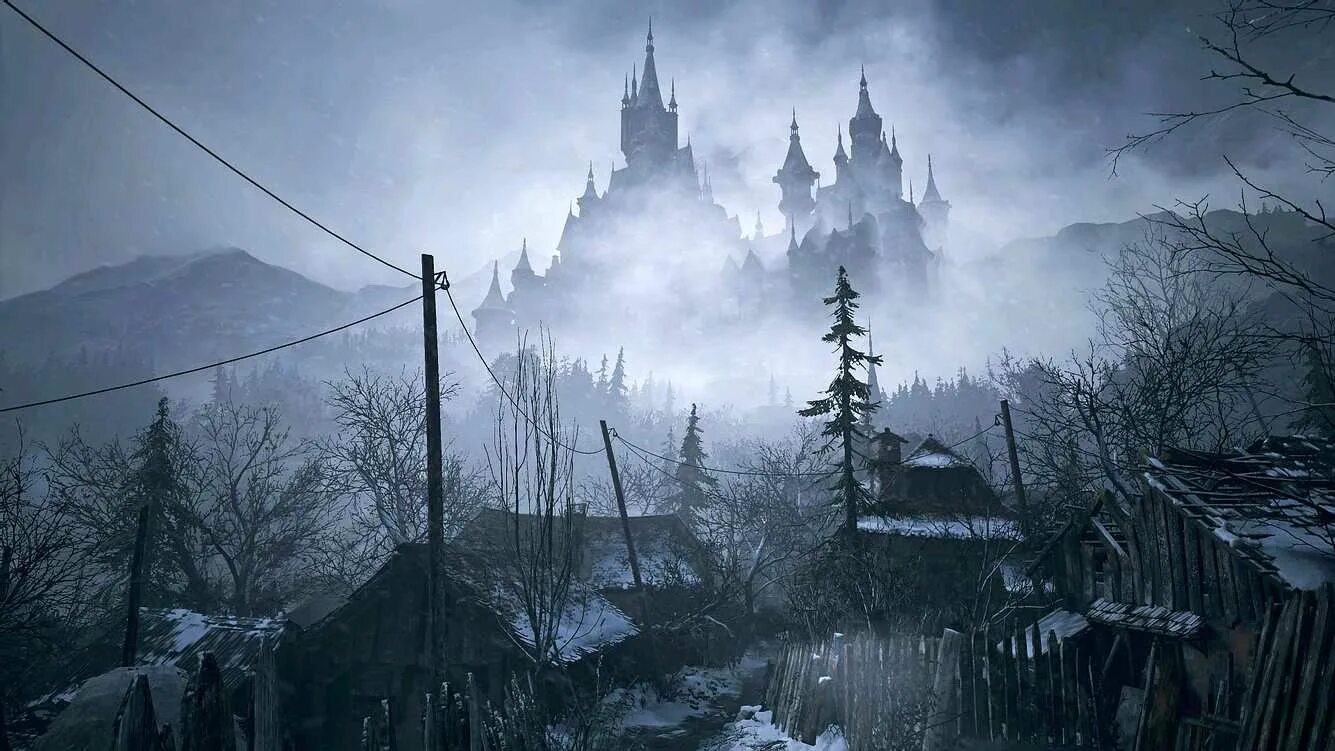 Resident Evil Village деревня. Resident Evil 8 замок. Резидент ивел 8 замок Димитреску. Резидент ивел 8 деревня. Resident evil village крепостью