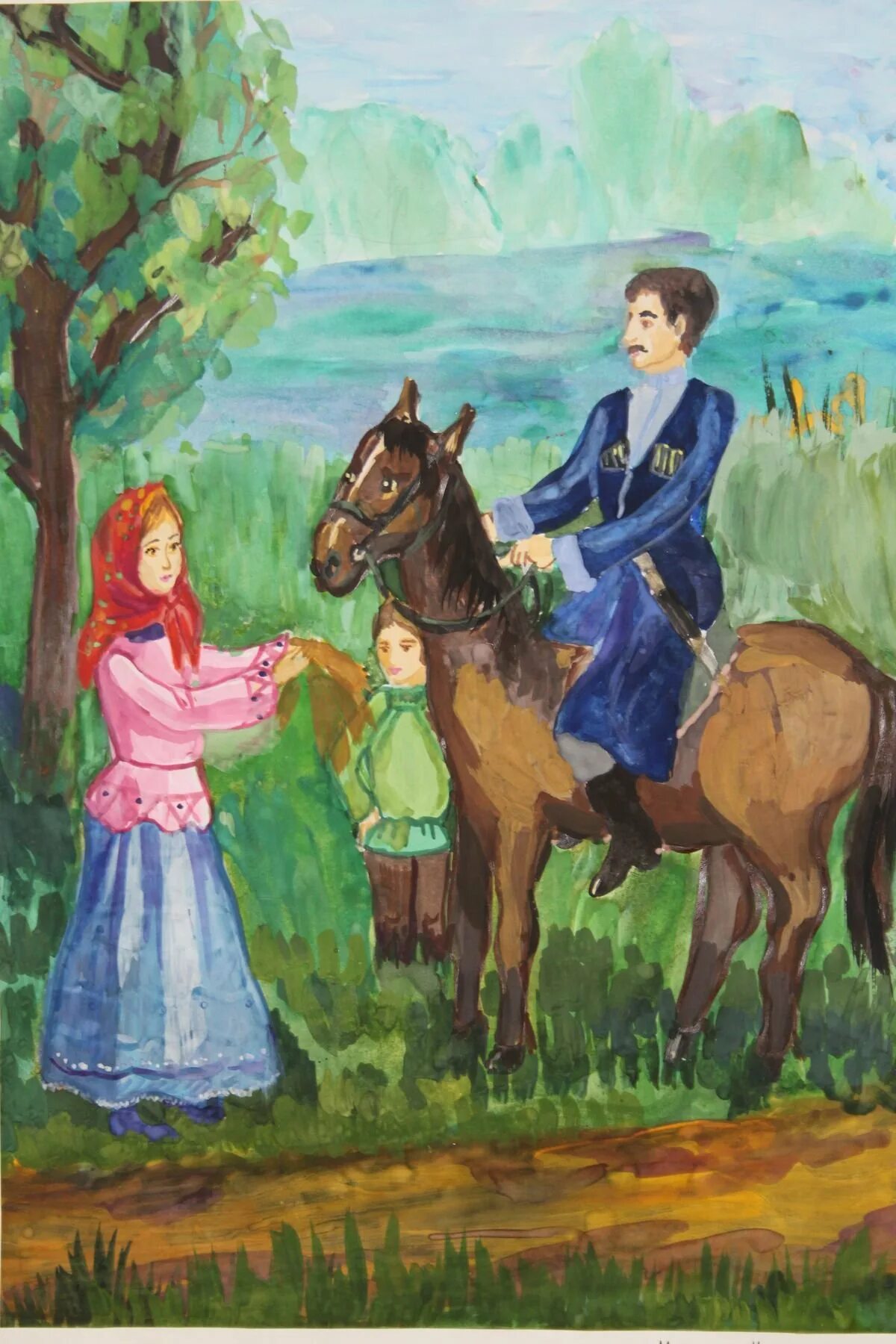 Через каких героев рисуется образ казацкой семьи. Рисунок на тему казачья семья. картины казачьей семьи для детей. семья казака рисунок. семья казаков рисунок.