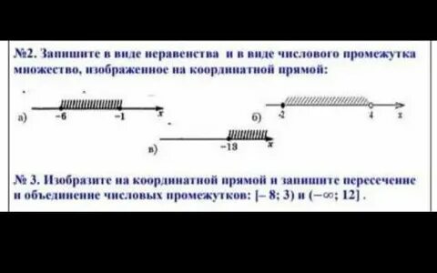 Запишите в виде числового промежутка множество x