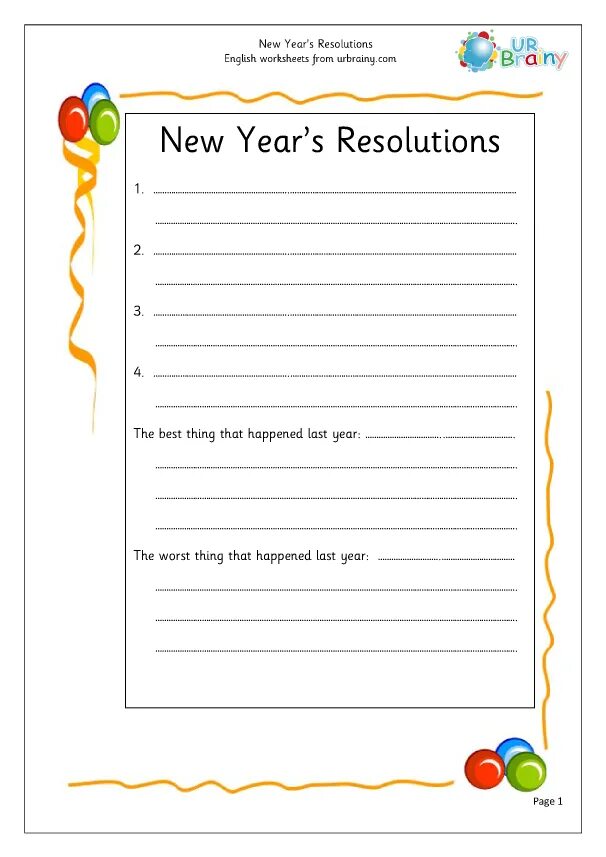 New year Resolutions for Kids примеры. New year Resolutions Template. New year's Resolutions образец. New year Resolutions Worksheets 2022. My new page