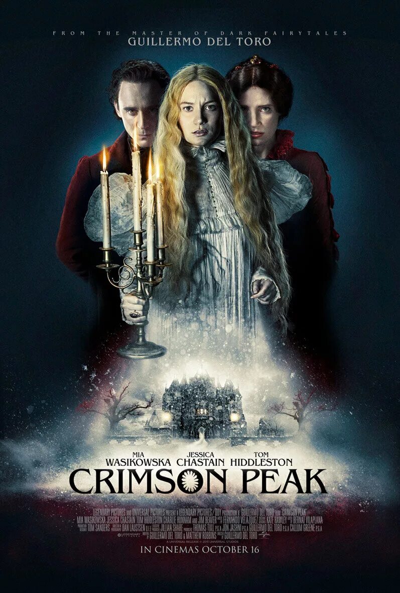 Багровая 2015. Багровый пик / Crimson Peak / 2015 Постер. Crimson Peak Постер.