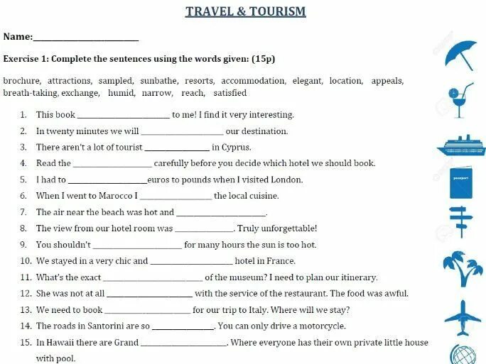 Travel and Tourism задания. Путешествие Worksheets. Задания на тему путешествия на английском. Упражнения по теме travelling. Travelling ответы на вопросы