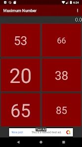 Maximum numbers