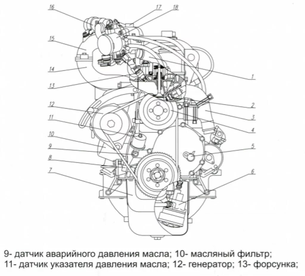 Газель 4216 расположение датчиков Датчики температуры, детонации, абсолютного давления, синхронизации, фазы, давле