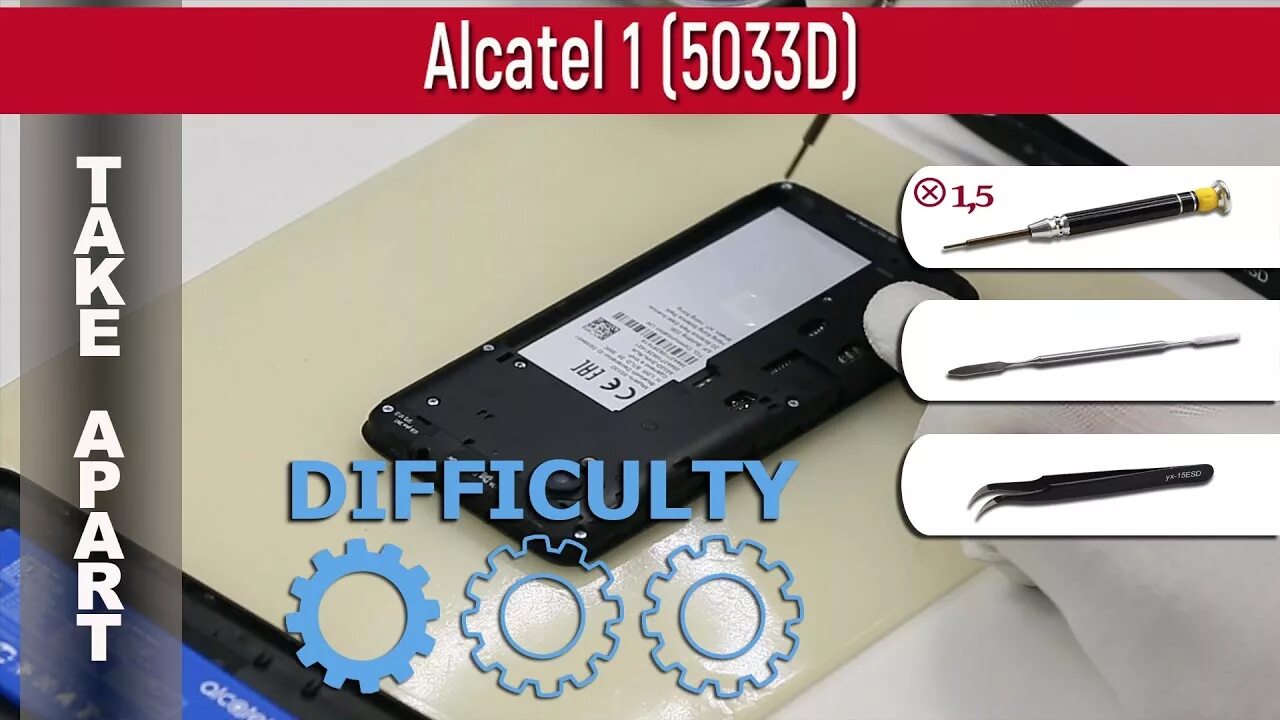 Как разобрать телефон алкатель 5046d Alcatel 3v 5099d-u разборка YouTube