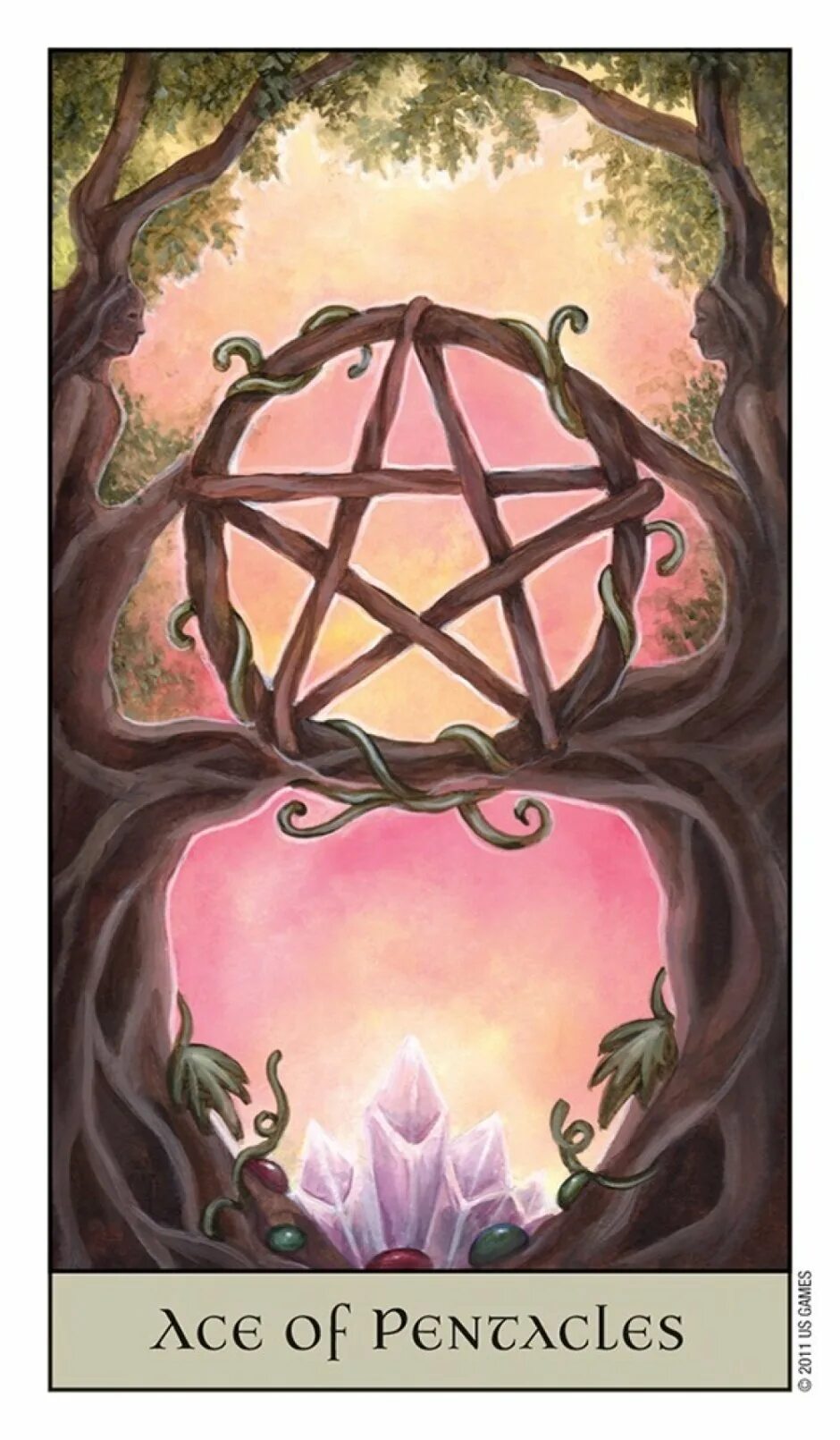 Какую заставку поставить на телефон таро. Туз пентаклей таро. ace of pentacles таро. карта таро туз пентаклей. crystal visions tarot галерея.