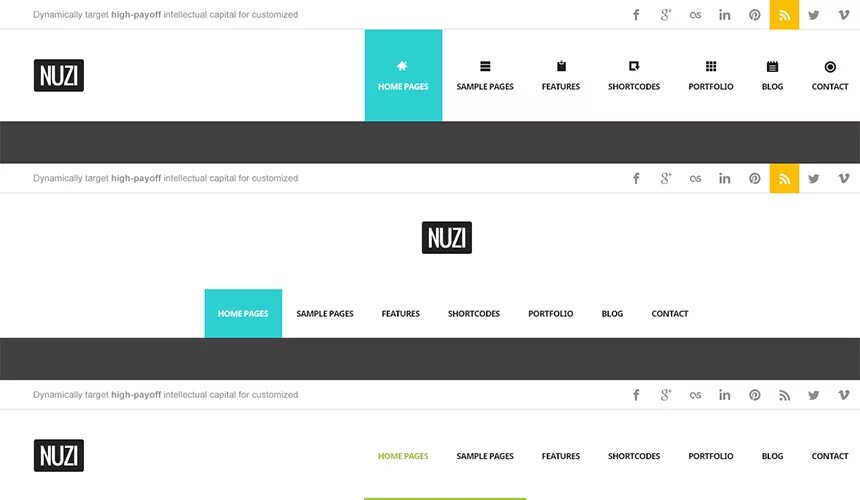 Header style. Header style
