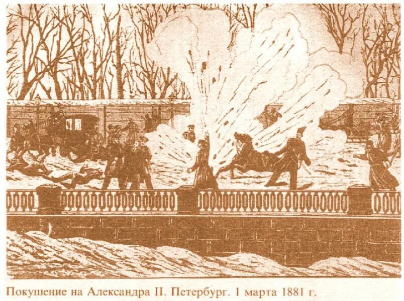 Покушение каракозова год. Народовольцы 1881 покушение.