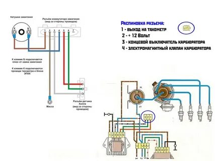 Схема подключения замка зажигания газ