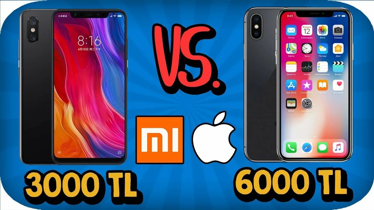 Iphone mi 8. Xiaomi mi 8 vs iphone x.