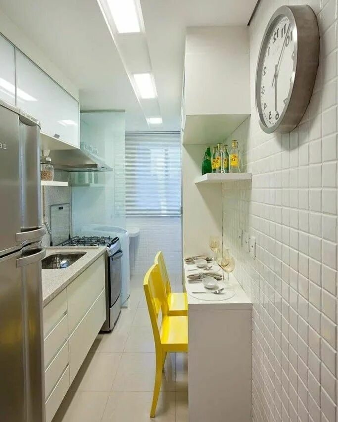 Pin on Small trendy kitchens Kitchen solutions, Small kitchen, Narrow kitchen