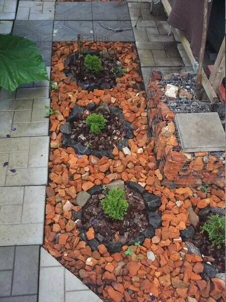 Кирпичные" идеи для дачи: 40 креативных решений Diy backyard, Make a fire pit, O