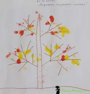 Рисование падают падают листья