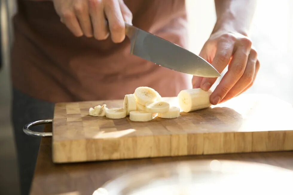 Sliced through