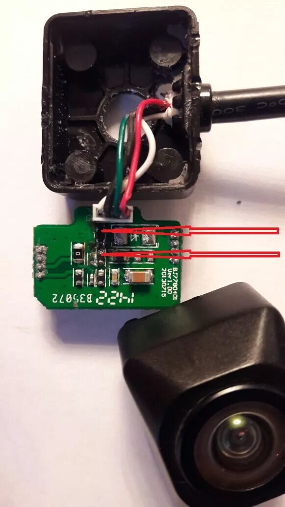 Распиновка 5 Pin камера заднего хода.