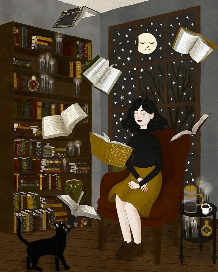 Книги и кофе рисунок. Вшб завойчинская иллюстрация. Read art 3. Read art 3. Гермиона грейнджер книжная арт.