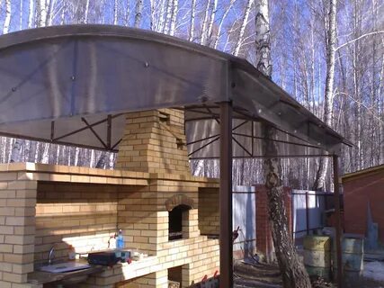 Фото беседок с мангальной зоной из металла