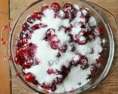 Рецепт вишни в сахаре