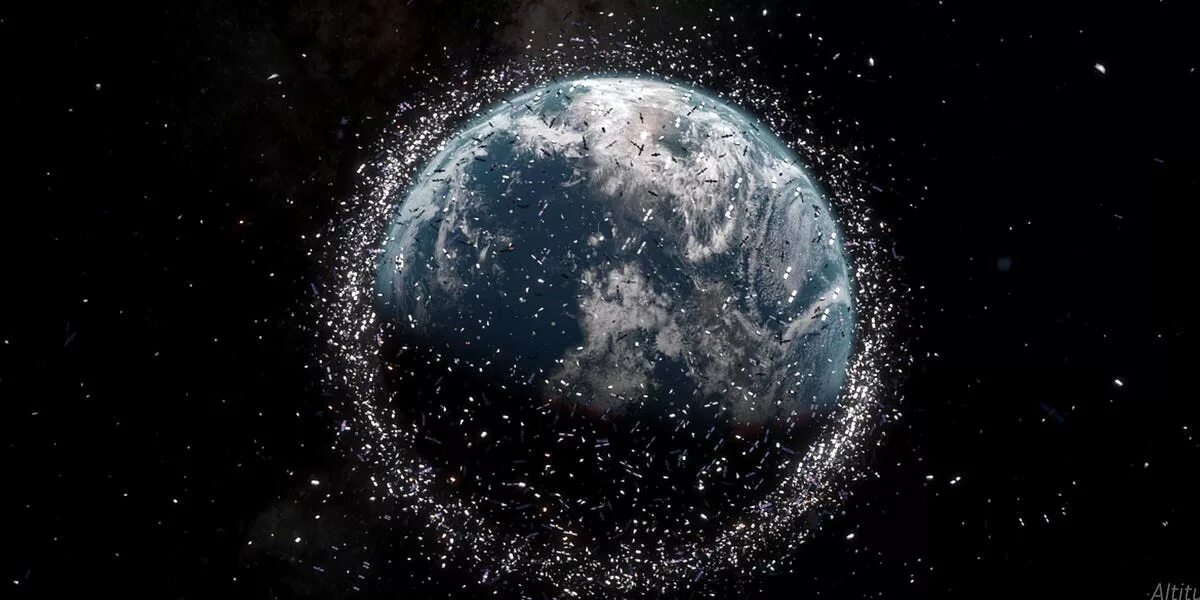 Сколько спутников земли в космосе. Загрязнение космического пространства.