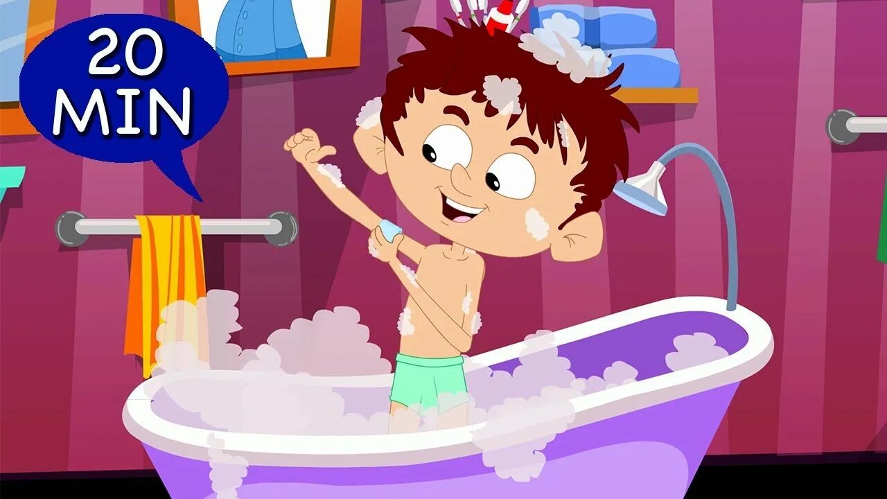 Me in the bath. After bath. bath nursery rhymes. bath song. after a bath edewcate.