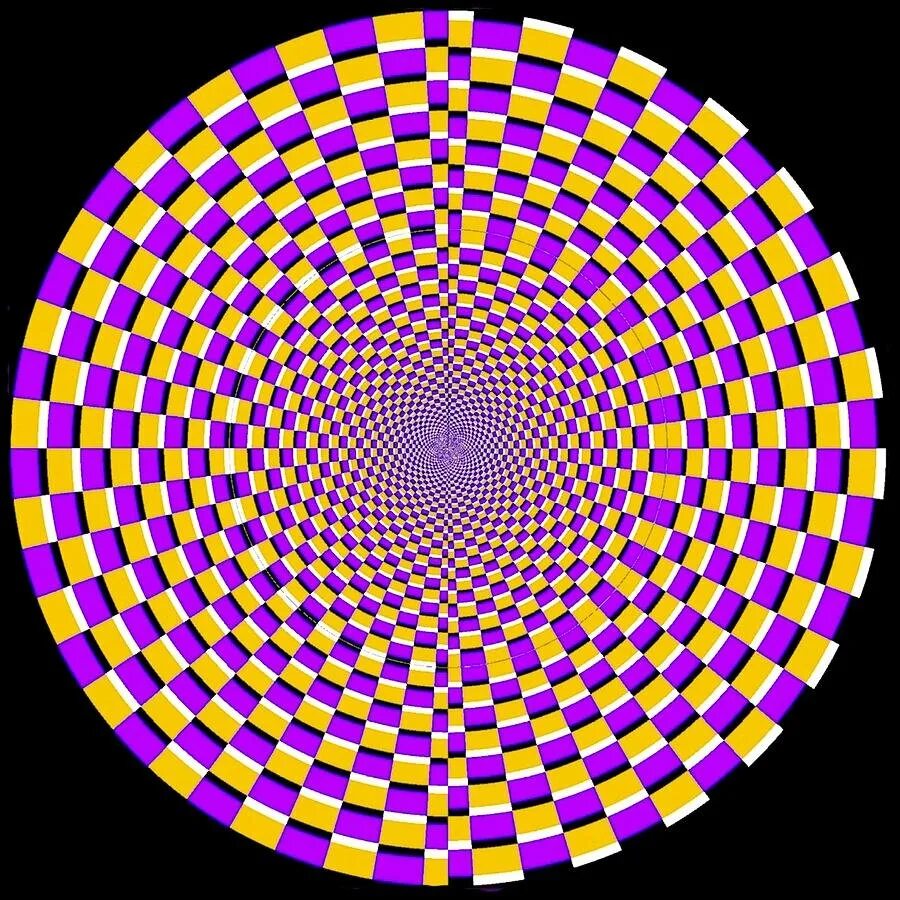 Оптические иллюзии. Иллюзия движения. Оптические иллюзии движения. Движущиеся оптические иллюзии.