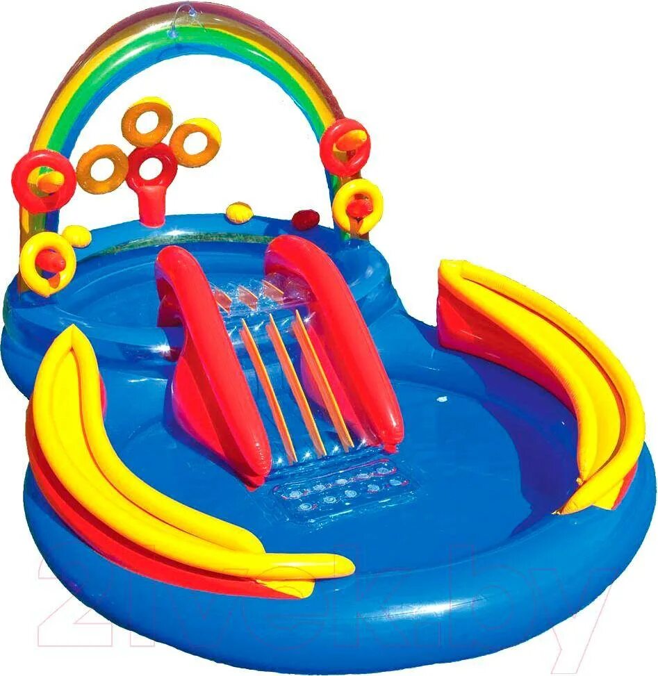 Игровой центр. Intex 57453 радуга. игровой центр intex 57453. игровой центр радуга intex 57453. игровой центр «радуга», 297 х 193 х 135 см, от 2 лет, 57453np intex.
