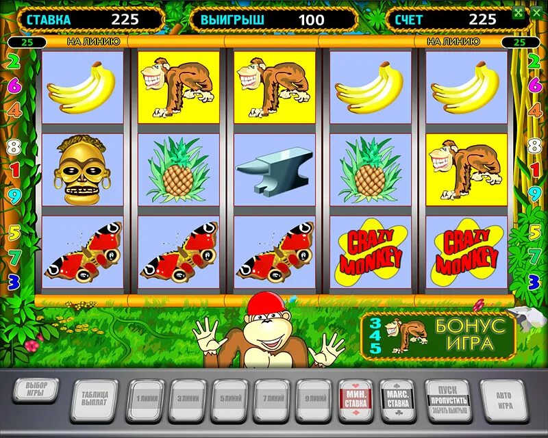 Эмулятор игровых автоматов обезьянки. Игра обезьянки казино вулкан. Crazy Monkey автомат игра обезьяна. Игровой автомат Crazy Monkey Игрософт.