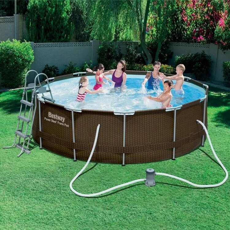 Каркасные бассейны без насоса. Bestway 56719. Бассейн каркасный bestway 305x76 см. Бассейн bestway steel pro max 56709. Каркасный бассейн prism frame 610х132см.