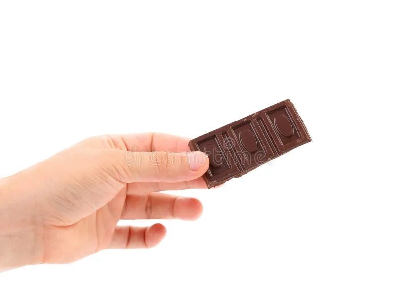 Дядя тянет руку в руке шоколадка. Шоколадка в руке. Кусочек шоколада в руке. Рука держит батончик. Держит шоколадку.