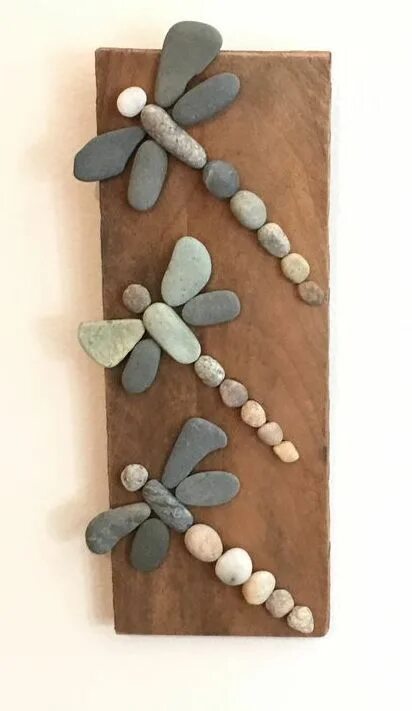 Pin by Glenda on cuadros de piedra Pebble art, Stone crafts, Stone art