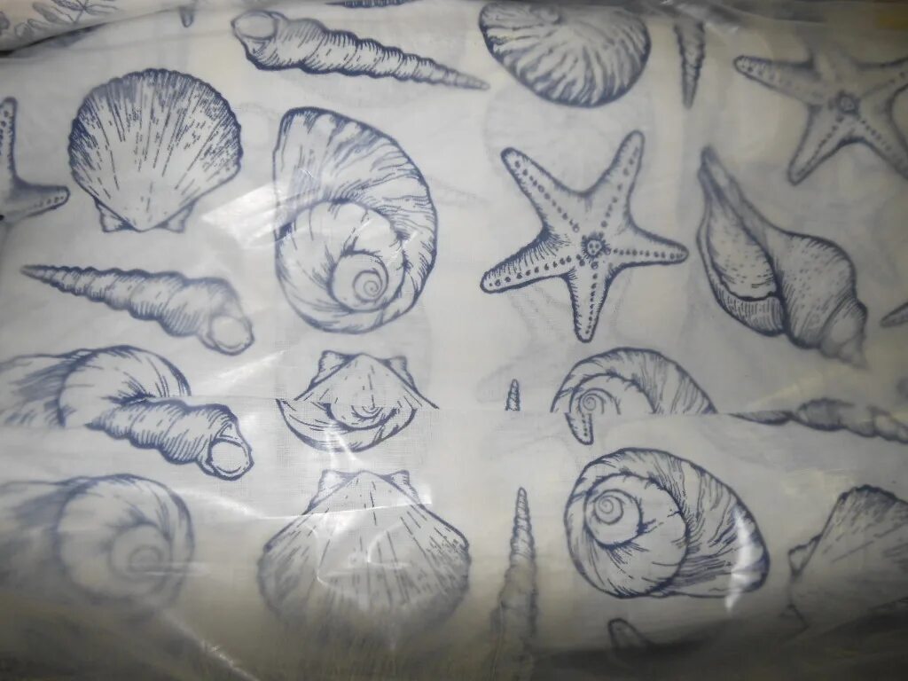 Ткань из моллюсков. Seashell pattern. Американский хлопок с ракушками. Ткань с морскими звездами. Коллекция ткани с раковинами.