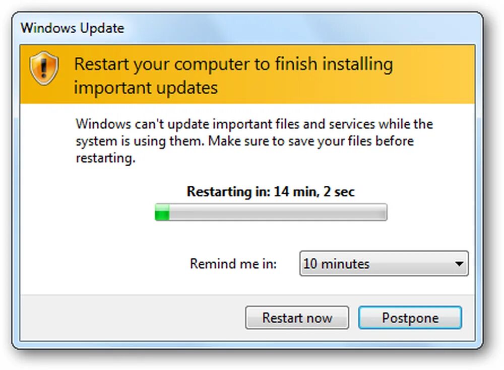 Installing update. PC requires restart. Kompyuterde restart. Start min