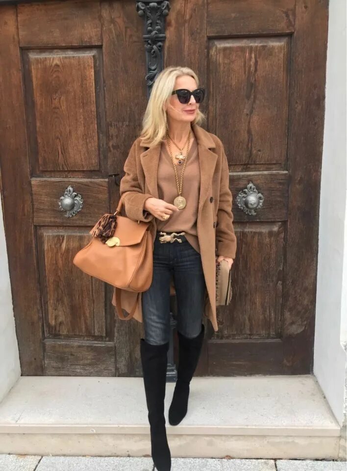Модный осенний образ для женщины 40 лет Stylish and Modern Fall Outfits for Women 50-60
