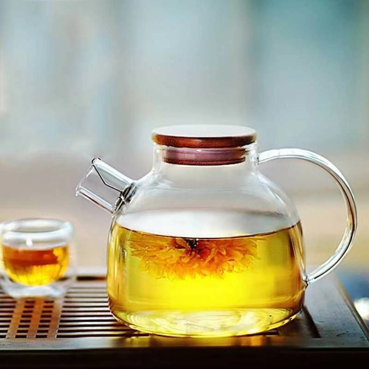 Стеклянный чайник купить москва. Стеклянный чайник "Мэй Сян" с бамбуковой крышкой 800 мл.. Чайник Glass Teapot Bamboo 1000ml. Glass Teapot чайник заварочный. Чайник заварочный стеклянный 1000 мл.