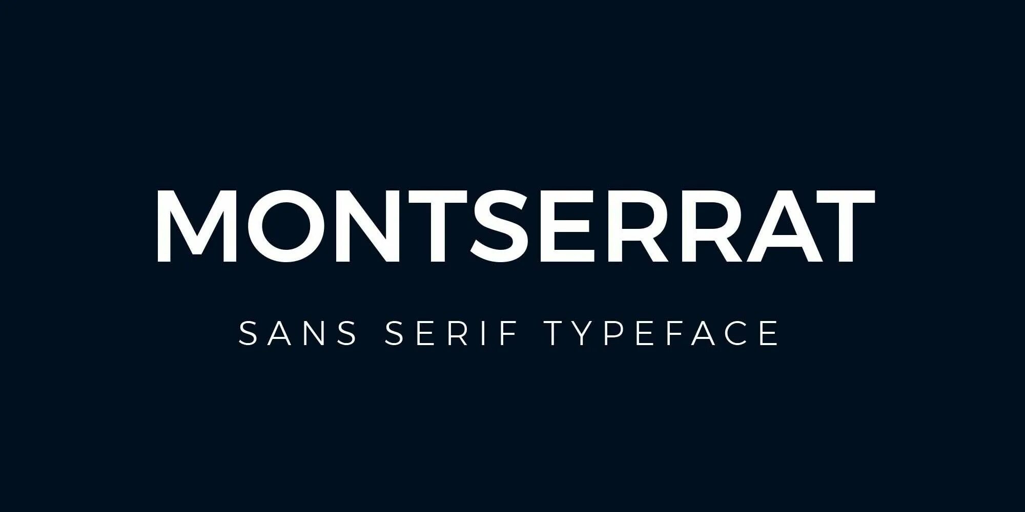 Бесплатные шрифты montserrat