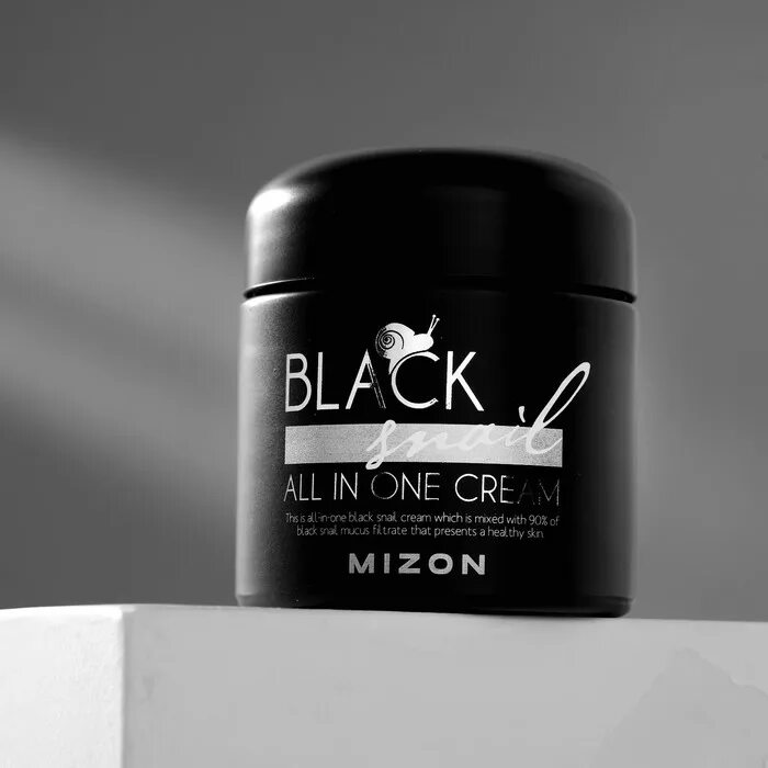 Mizon Black Snail all in one Cream. Многофункциональный крем с черной улиткой Mizon Black Snail all in one Cream. Mizon крем для лица с муцином черной улитки Black Snail all in one Cream 75ml. Крем с экстрактом черной улитки Mizon 75мл. Крем с муцином черной улитки