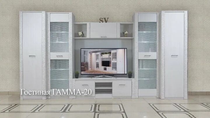 Шкаф комбинированный Гамма 20 - купить в интернет-магазине "Мебель на дом", Санк