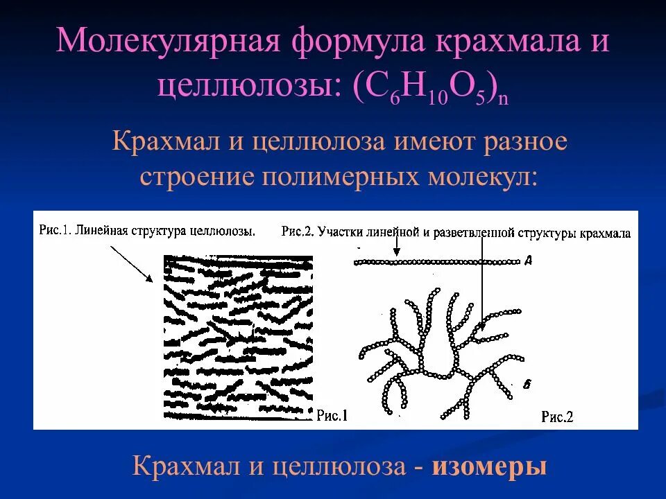 Строение молекулы крахмала и целлюлозы. Строение макромолекулы крахмала и целлюлозы. Строение макромолекулы целлюлозы. Строение полимерной цепи крахмала. Формула макромолекулы крахмала и целлюлозы.