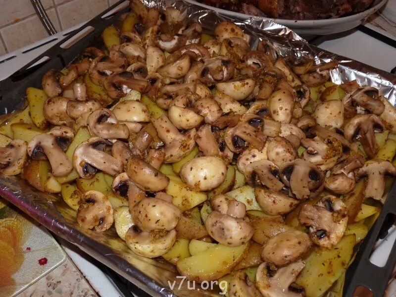 Картошка с грибами в духовке. Картошка с шампиньонами в духовке. Картошечка с грибами в духовке. Картошка запеченная с грибами в духовке.