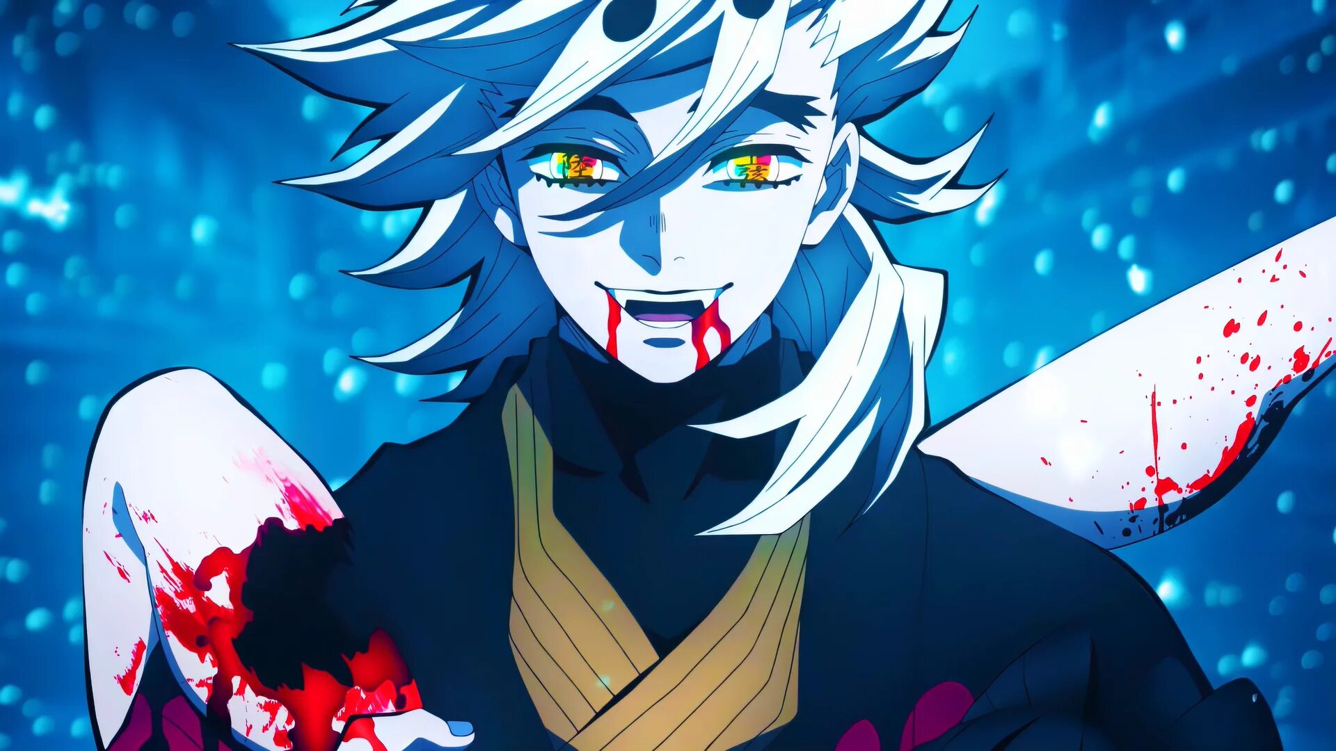 Daemon moon. Демон Slayer Kimetsu no Yaiba. Демон Slayer Kimetsu.